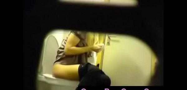 Blonde amateur teen toilet pussy ass hidden spy cam voyeur 3 - QueenPornCams.com